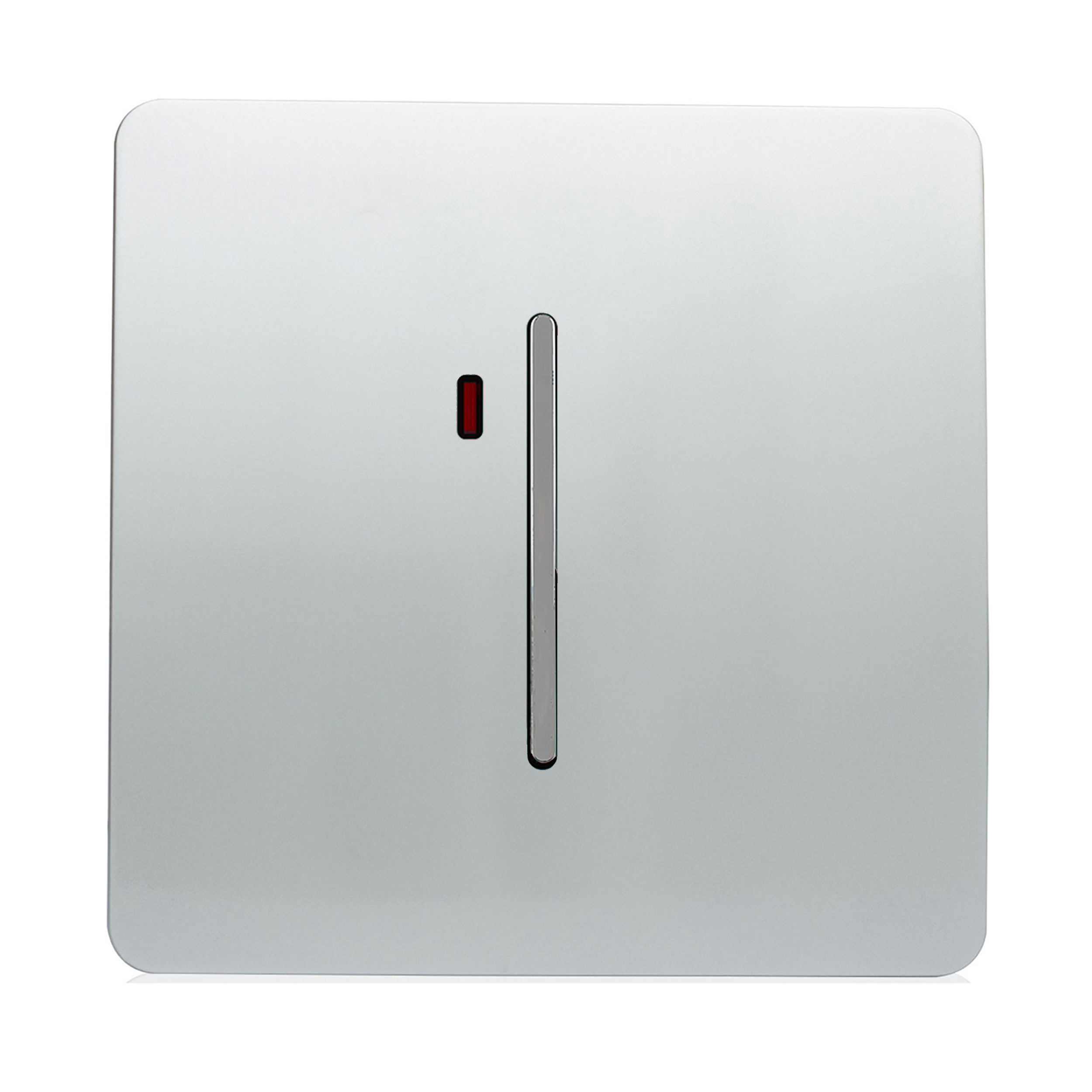 20 Amp Neon Insert Double Pole Switch Silver